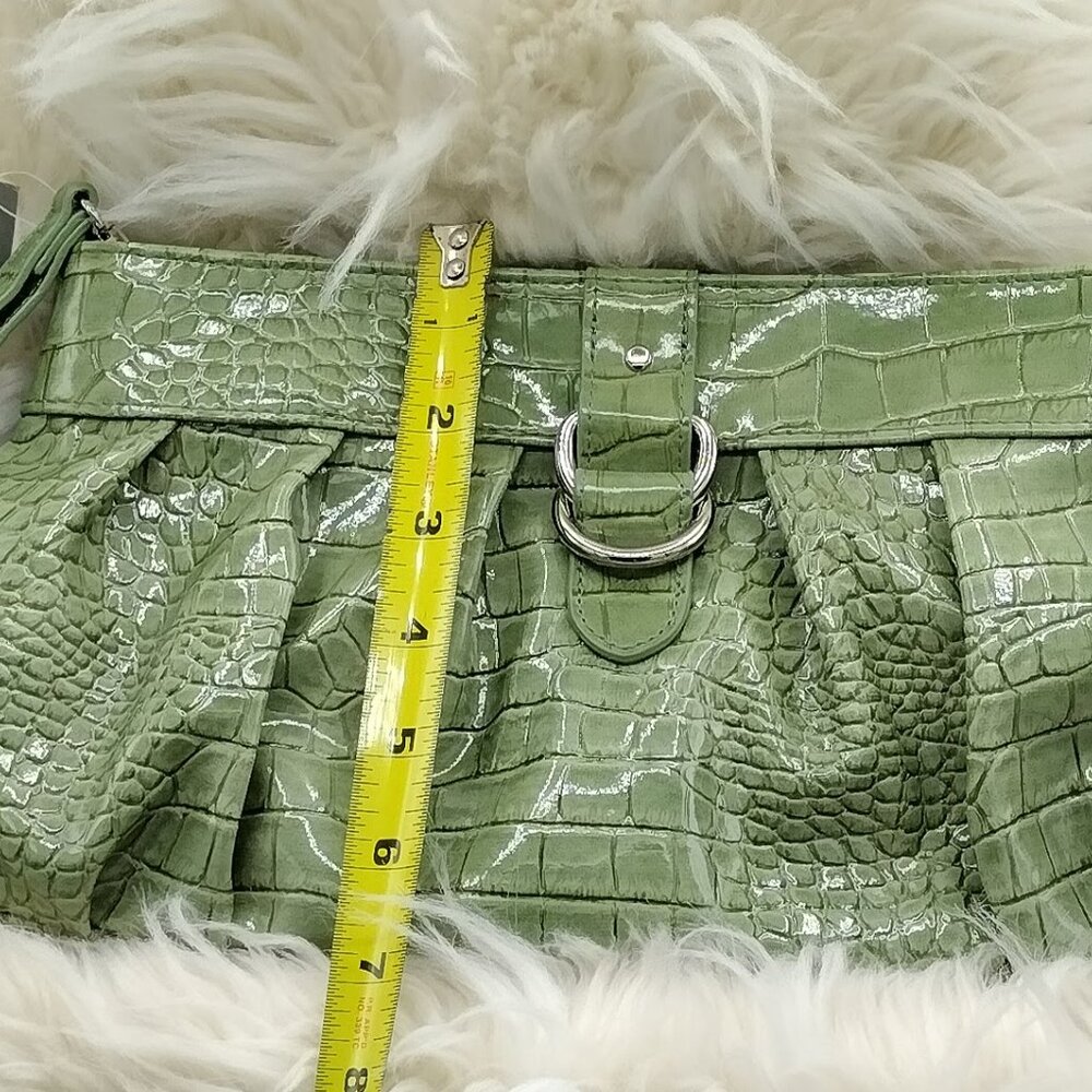 Apt. 9 Crocodile-Embossed Clutch – Lime Green (New with Tags) - Picture 6 of 6